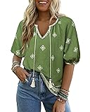 Chvity Womens Boho Tops,Flowy Tops for Women