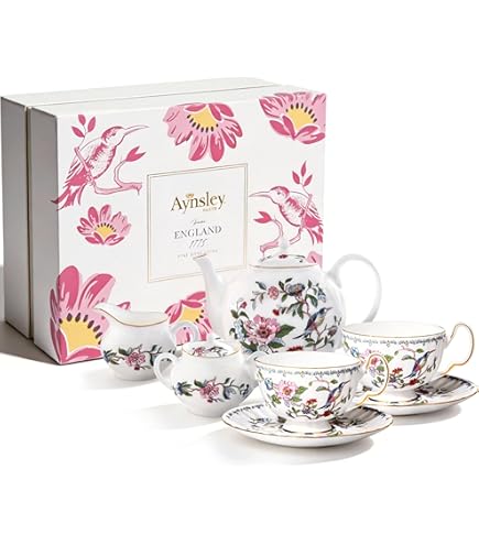 Amazon.com: Narumi 9682-7165 Milan Pair Tea Set, Bone China : Home