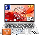 HP 17 inch Laptop for Business Student, Intel 10-Core i5-1334U(Up to 4.6 GHz), 17.3" HD+ Anti-Glare Display, 32GB RAM, 1TB SSD, Fingerprint Reader, Backlit Keyboard, Wi-Fi 6, Windows 11 Pro