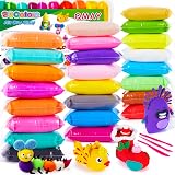 QMay Air Dry Clay 24 Colors Ultra Light No Bake Non-Toxic Modeling Clay Kit