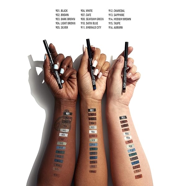 NYX PROFESSIONAL MAKEUP SLIM EYE PENCIL, EYELINER PENCIL – CHARCOAL
