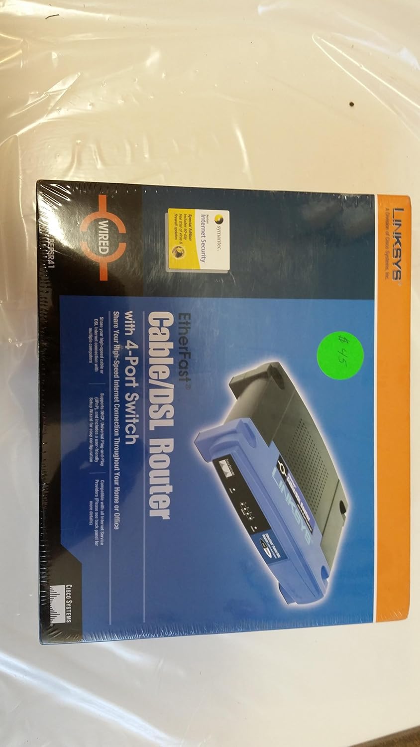 Linksys Etherfast Cable/DSL Router with 4PT 10/100 Btx (Factory Refurbished)