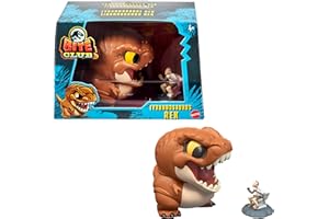 Mattel Jurassic World Bite Club Dinosaur Action Figure & Accessory, Tyrannosaurus Rex Chubby-Stylized Toy Collectible