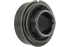 Sealmaster ER-24 Cylindrical OD Bearing, Setscrew Locking Collar, Light Contact Felt Seals, 1-1/2" Bore, 80 mm OD, 1-15/16" Width