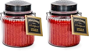 McCalls Candles Apples & Pumpkins Indulgence 2-Pack | 18 oz. Glass Jar Scented Candles | Fall Scents Double-Wick Candles for The Home | Gift Set Made in USA