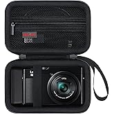 Elonbo Carrying Case for Panasonic LUMIX ZS99/ LX10/ ZS60/ ZS70/ ZS80/ ZS200/ ZS100 4K Digital Camera, Panasonic LUMIX Point and Shoot Camera Hard Travel Bag, Mesh Pocket fits Cables, Black