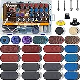 172 PCS 2 Inch Die Grinder Sanding Discs with 1/4" Roll Lock for Milwaukee Dewalt, Compatible with Both Die Grinders and Power Drills for Surface Conditioning, Sanding & Polishing
