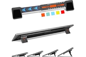 MEKASS Computer Keyboard Stand for Desktop, Adjustable Keyboard Riser, Non Slip Keyboard Support for Apple Magic Keyboard, Ergonomic Office Desk Accessories for Flat-Back Keyboard Only (Orange)