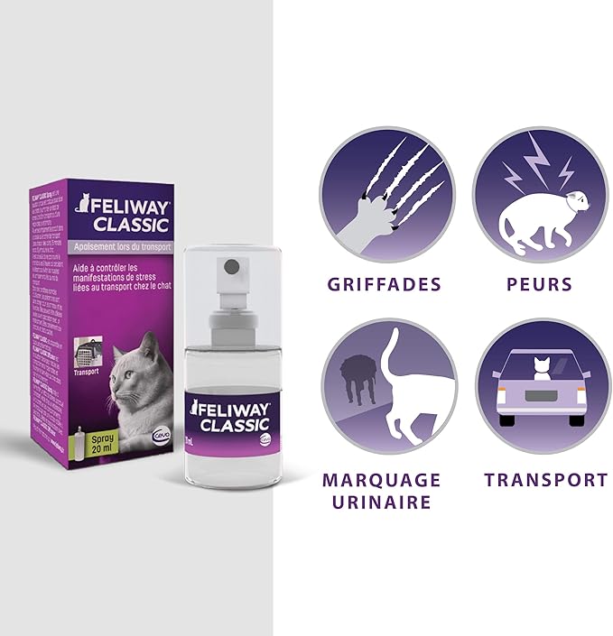 Feliway Classic Spray Voyage Anti Stress Pour Chat Spray 20 Ml
