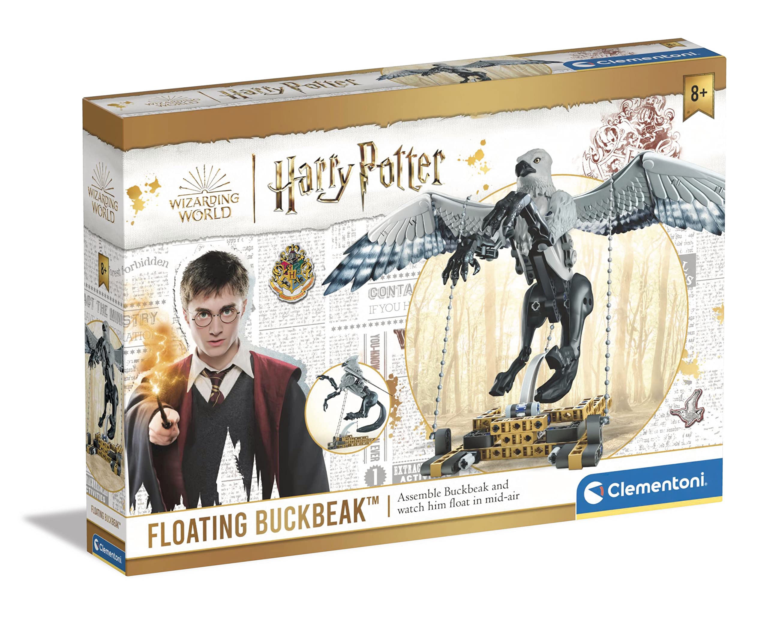 Clementoni- Science & Game: Floating Buckbeak, Build & Learn Tensegrity Toy, Educational STEM Kit for Harry Potter Fans (8+ Years)