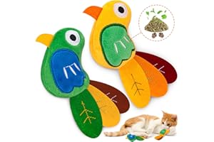 Retro Shaw Catnip Toys, Cat Toys with Catnip and Silvervine, Bird Catnip Toys for Cats, Cat Toys for Indoor Cats, Cat Toys with Catnip, Cat Chew Toy, Cat Toy for Cats Kittens Kitty, 2 Pack