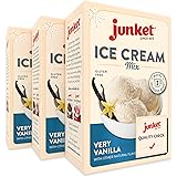 Junket Vanilla Ice Cream Mix: Makes 3 Quarts Old Fashioned Homemade Ice Cream for Ice Cream Maker or Hand Stir - Just Add Mil