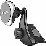 Car Phone Holder, Veckle CD Slot Magnetic Phone Car Mount Holder Strong Magnet Phone Holder for Car Universal Cradle for Smartphone iPhone 8 7 6S 6 Plus X Samsung Galaxy S8 S7 Edge Note 8 5 GPS, Black
