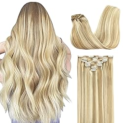 GOO GOO Clip in Hair Extensions Real Human
