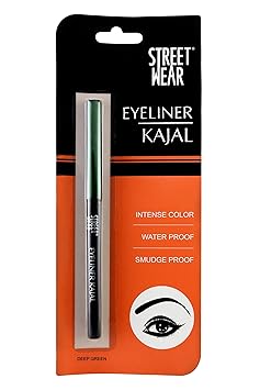 Street Wear Eyeliner Kajal, Deep Green, 0.3g