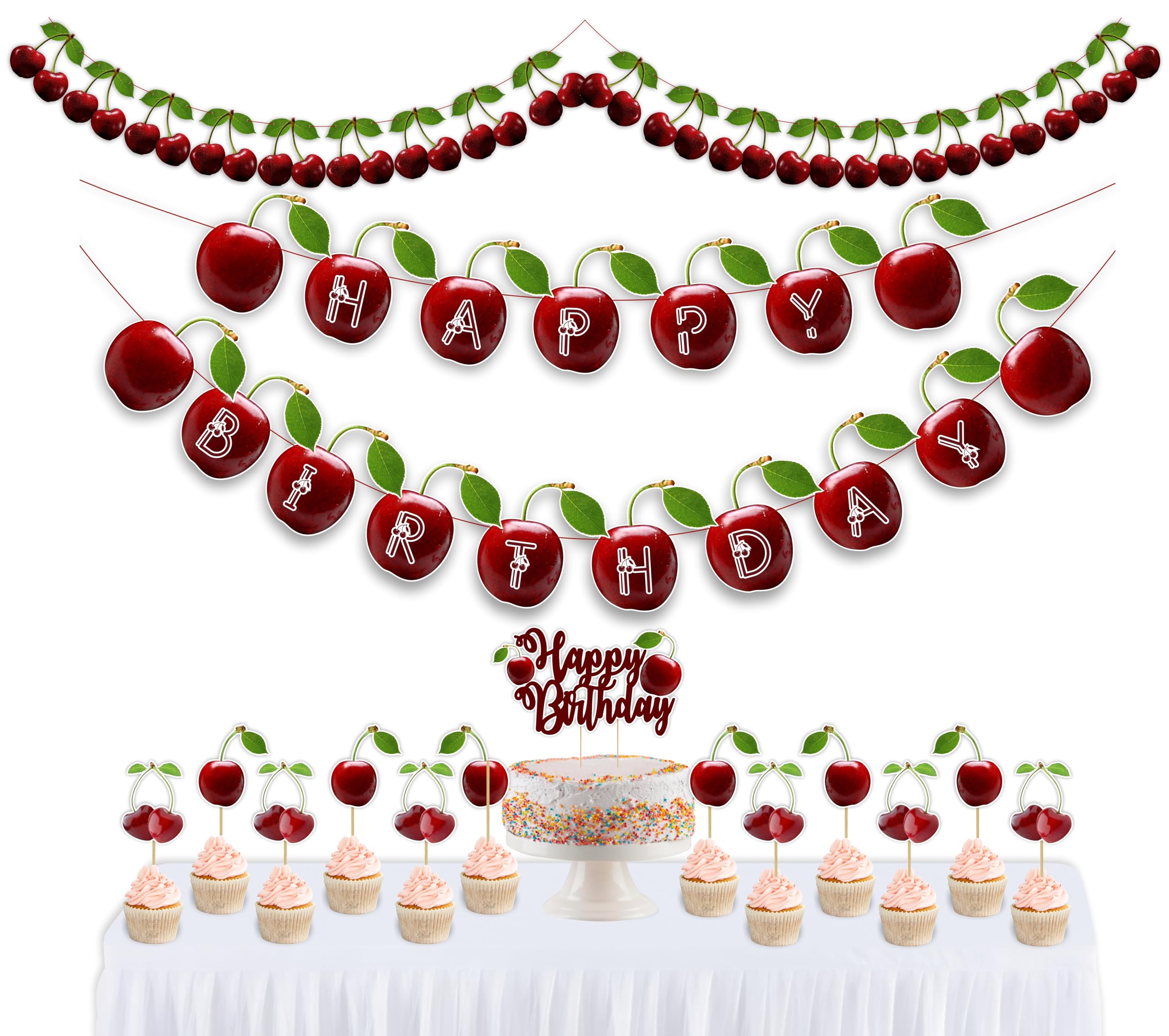 Seyal® Cherry Theme Birthday Party Supplies