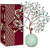 Crystal Tree of Life Birthday Gifts for Women, Handmade Home Decor, Office, Room Decoration, Amazonite Healing Crystal Chakra Tree for Money, Positivity, Reiki, Good Luck Gifts for Her, Mom & Dad