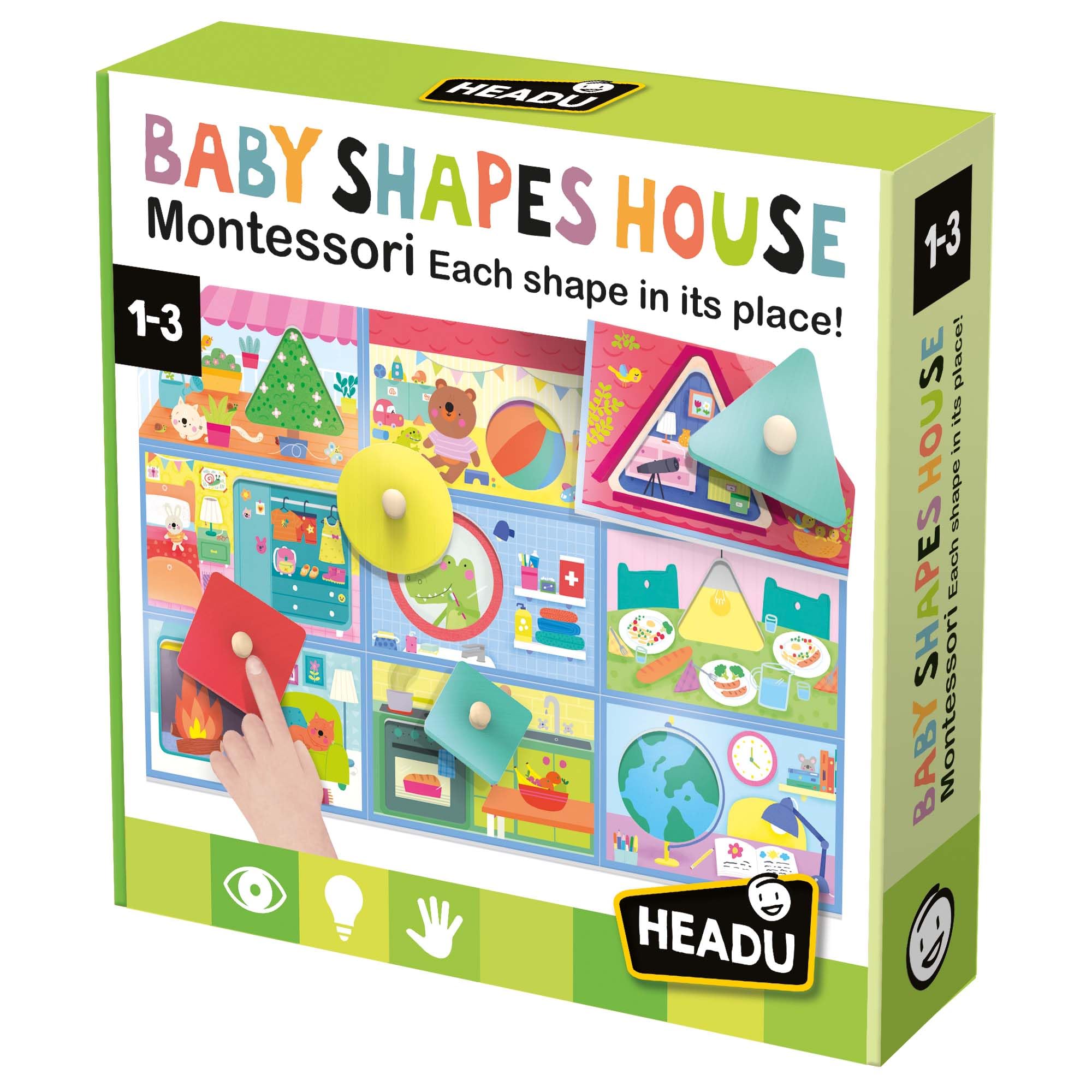 Headu - Baby Shapes House Montessori, Learning Resources, Toddler Learning Toys, Learning Games, Shape Sorting, Educational Games, Age 1-3 Years