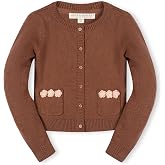Hope &amp; Henry Girls' Long Sleeve Dressy Cropped Cardigan Sweater