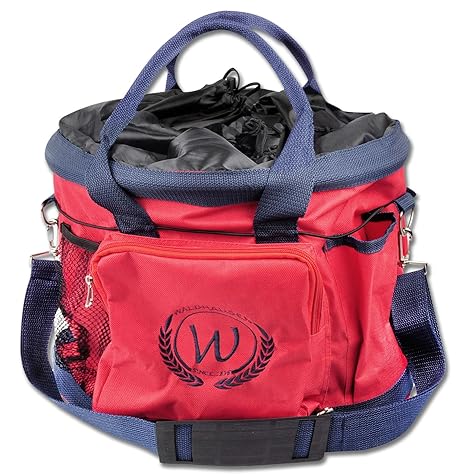 Putztasche rot Pferdeputztasche Putzbeutel mit Trageriemen