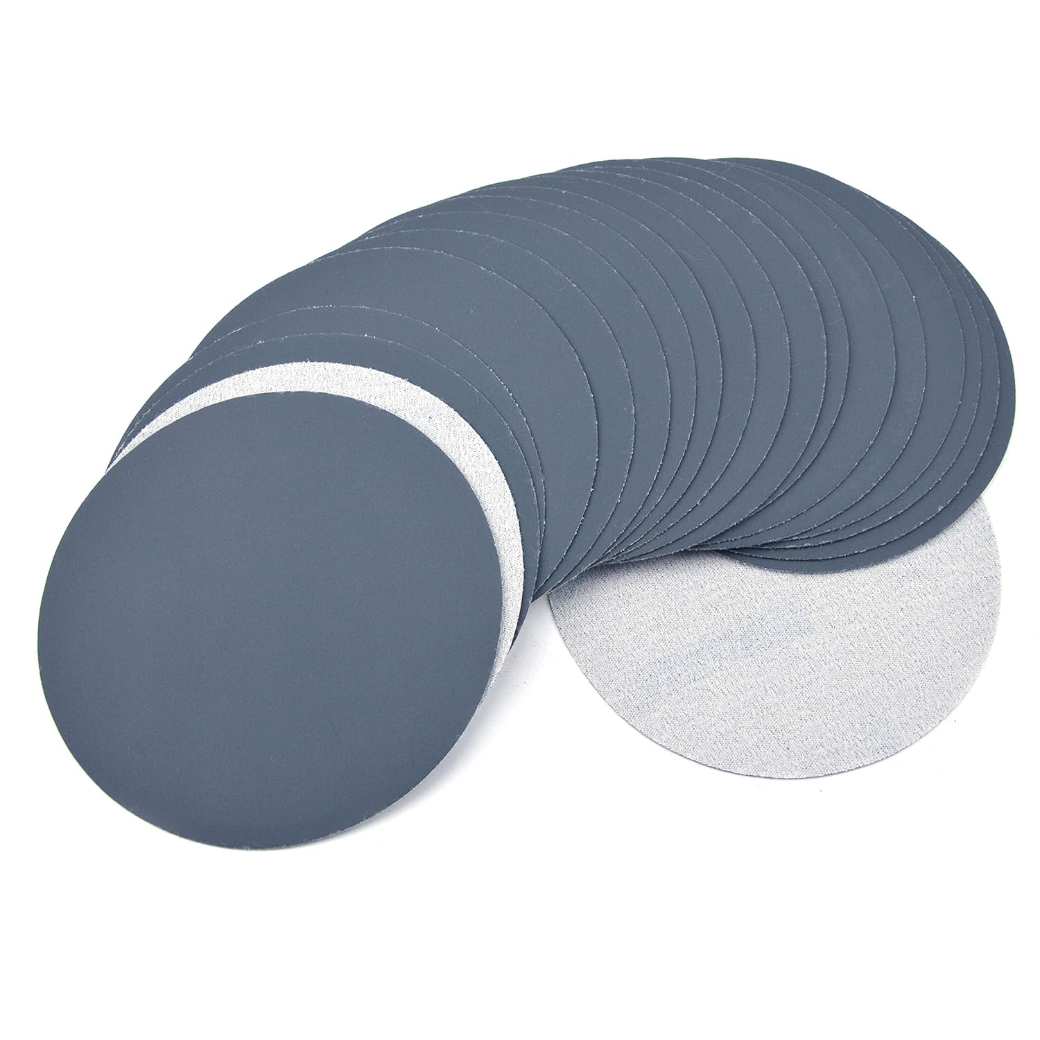 6 Inch (150mm) 2500 Grit High Performance Waterproof Hook & Loop Sanding Discs Heavy Duty Silicon Carbide Round Flocking Sandpaper for Wet/Dry Sanding Grinder Polishing Accessories, 20-Pack