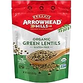 Arrowhead Mills Organic Lentils, Green, 16 Ounce