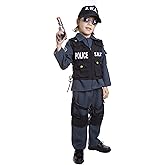 Dress Up America Kids SWAT Costume - Deluxe S.W.A.T. Police Officer Dress-Up Set For Boys & Girls