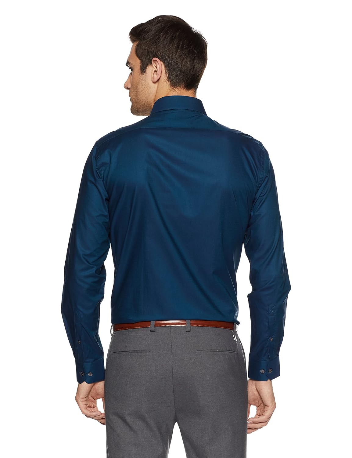 arrow men's solid slim fit formal shirt