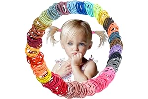 JOYOYO 240 Pcs Baby Hair Ties, 24 Colors Elastic Solid Color Baby Girls Hair Bands, No Wrinkles No Damage Rubber Bands Thin Hair Ponytail Decoration Fixer Hair Accessories