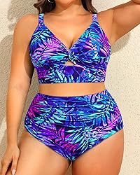 Daci Plus Size Two Piece Swimsuits - Women High