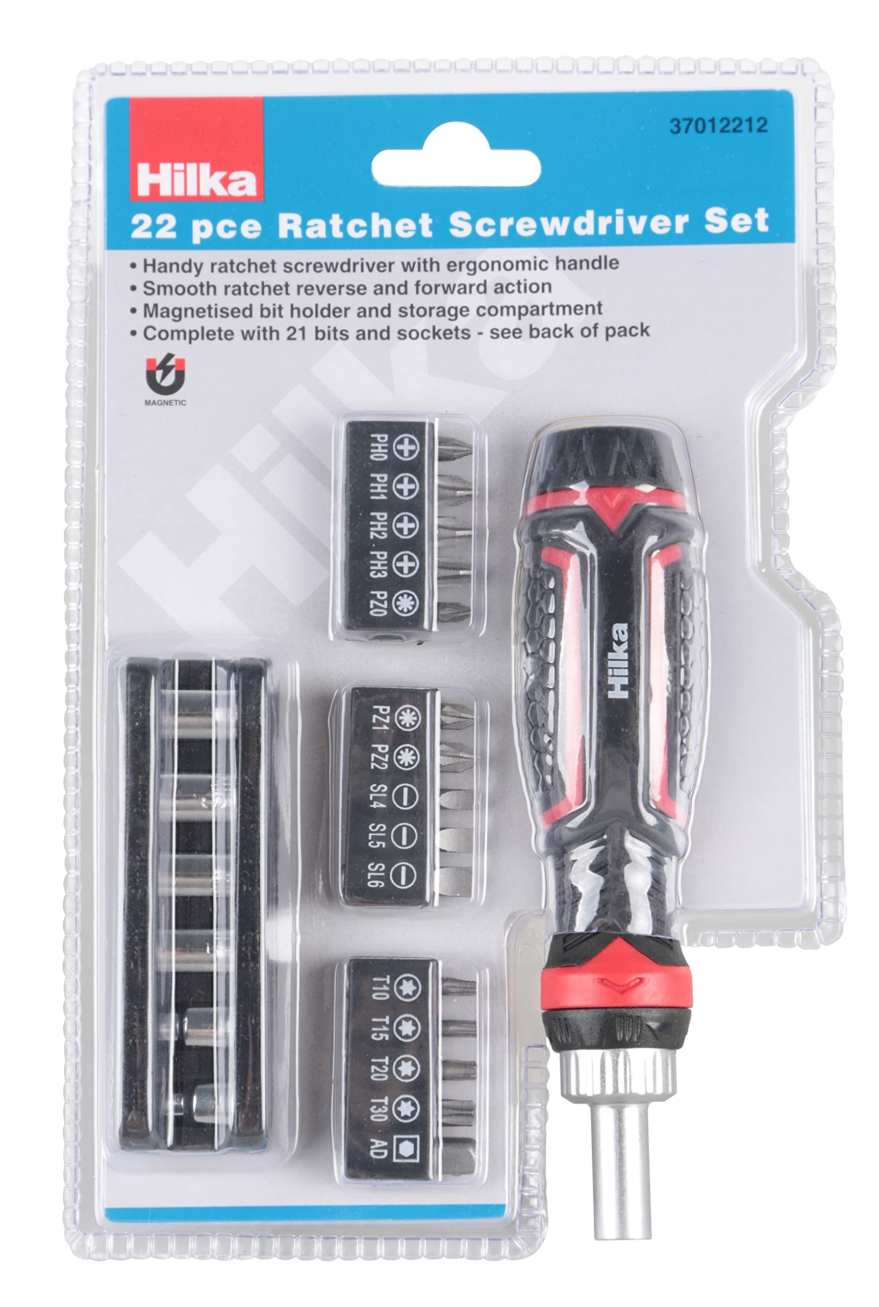 Hilka 37012212 22pce Ratchet Screwdriver Set