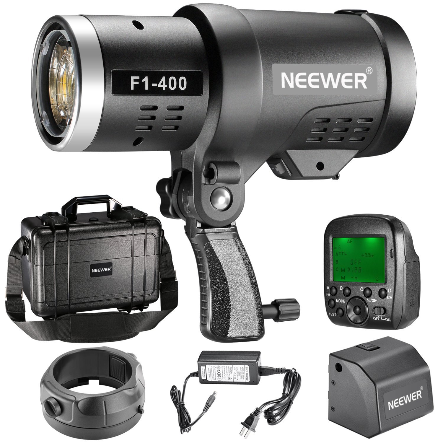 Neewer 400W 2.4G HSS Dual TTL(iTTL and eTTL) Outdoor Flash Strobe Light for Canon and Nikon
