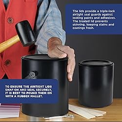 Master Elite 1 Quart Empty Plastic Paint Can