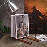 Yorkmills Vinyl Record Storage Rack Solid Walnut Display Shelf 50 LP Albums view 7