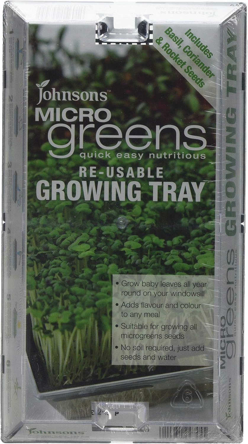 Mr Fothergill's 24725 Microgreens Growing Kit and 3 Packets of Seeds - Green