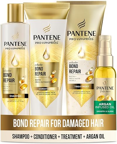 Pantene Bond Repair Shampoo and Conditioner Set with Deep Treatment Mask