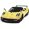 KiNSMART 2016 Pagani Huayra BC Yellow 5" 1:38 Scale Die Cast Metal Model Toy Car w/Pullback Action