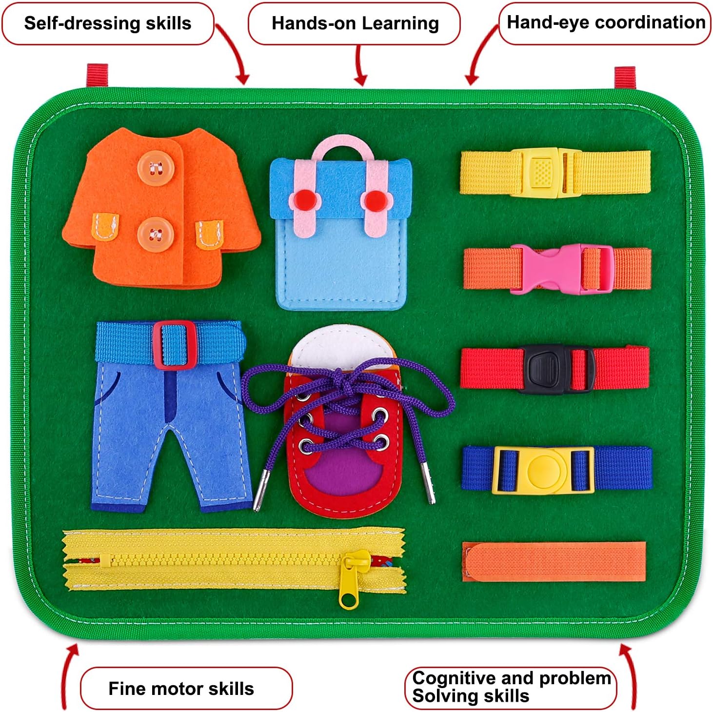 basic skills board for toddlers