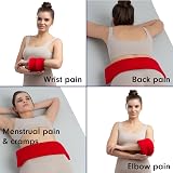 Zhu-Zhu Lavender Body Wrap Microwavable Wheat Bag Red Fleece view 4