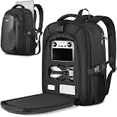 PEKREWS Case for DJI Mini 5 Pro, for RC 2, RC-N3 Controller Fly More Combo | Fits 15.6'' Laptop, Expandable 25 L Drone Backpack, Waterproof Hard Carrying Case, for DJI Mini 5 Pro, Travel Laptop Backpack