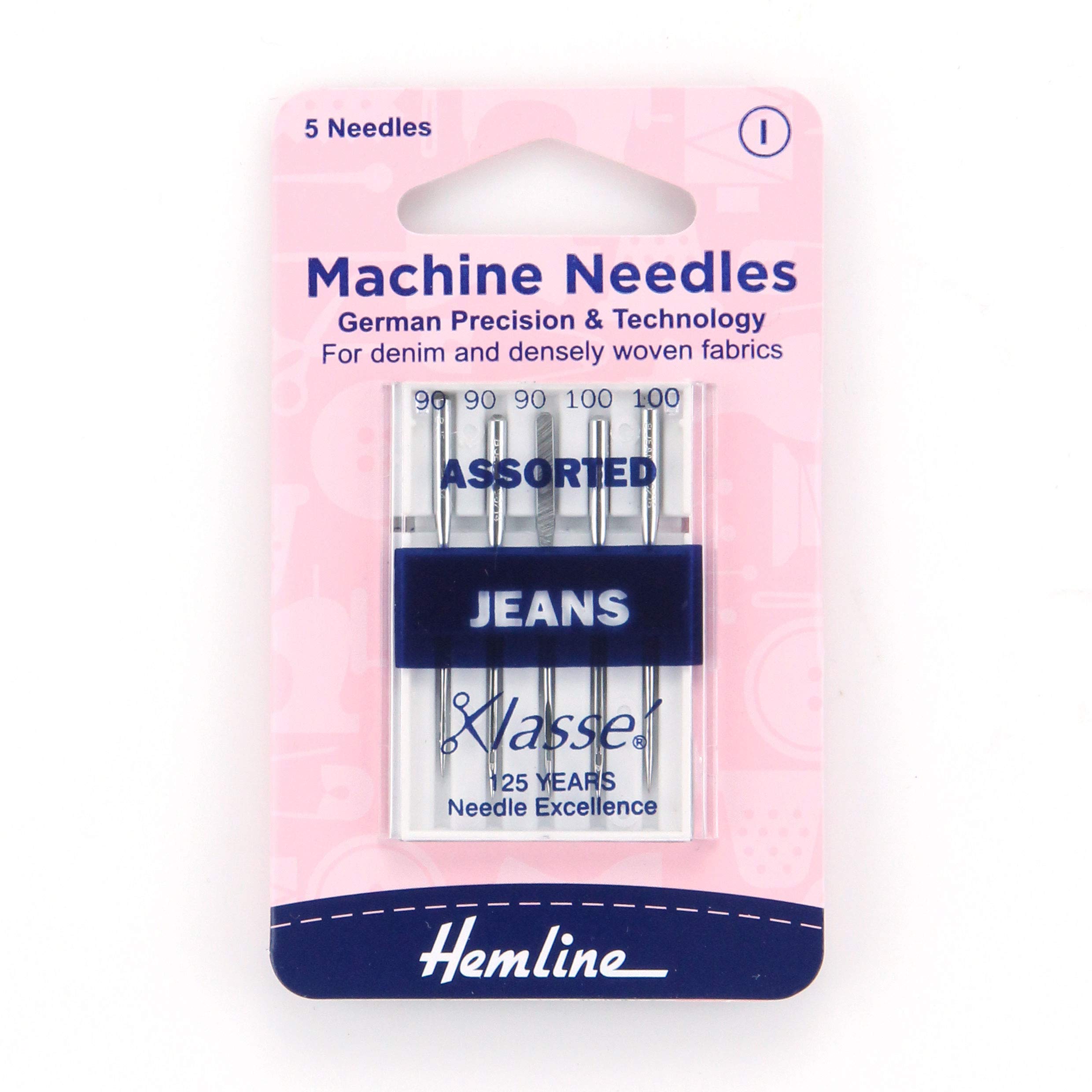 Hemline Machine Needles - Jeans Assorted
