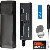 MIUONO Diamond Tester, Professional Diamond Gem Tester Pen with 10x Magnifier and Tweezers for Novice and Expert (Battery Included)