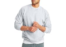 Hanes Men's Ecosmart Fleece Sweatshirt, Cotton-blend Pullover, Crewneck Sweatshirt for Men, 1 Or 2 Pack Available