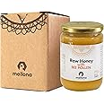 Mellona 100% Raw Honey Unfiltered with Bee Pollen - Natural Honey Raw Unprocessed, Unheated & Unfiltered, No Artificial Additives, Pure Superfood 700 Gram