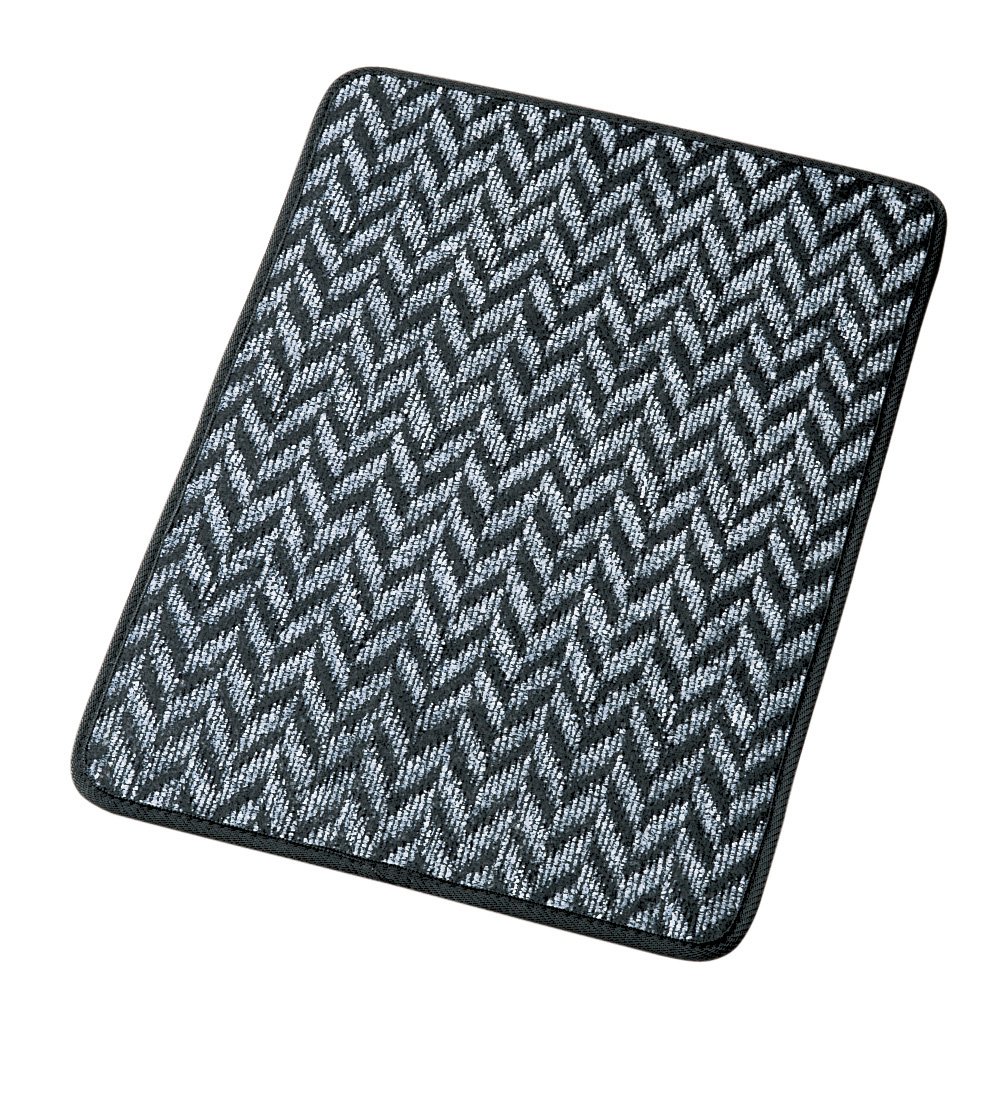 ボンフォーム(BONFORM) カーマット ヘリンボン柄 軽/普通車 フロント1枚 ズレ防止加工 60x44x0.8cm グレー 6263-01GR商品画像