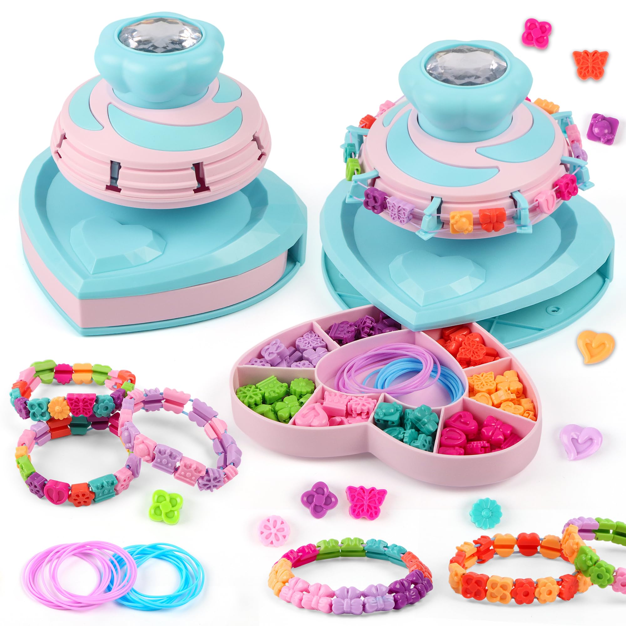 Photo 1 of **MISSING PARTS**
DPAPDI Pop Style Bracelet Making Kit for Girls, 192 Beads Jewelry Maker with No-Knot Design & Carry Case, Creative Arts Crafts Gift for Kids Ages 6 7 8 9 10 11 12