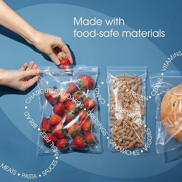 SPARTAN INDUSTRIAL – 7” X 8” (1000 COUNT) 2 MIL CLEAR RECLOSABLE ZIP PLASTIC POLY BAGS WITH RESEALABLE LOCK SEAL ZIPPER