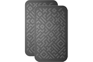 Car Dashboard Non Slip Mat, Brlvget Anti Slip Gel Pad, Multifunctional Fixate Anti Slide Sticky Dash Pad for Radar Detector, Cell Phone, Keys, Glass, Mirrors, GPS, Coins 5.3 x 3.2 inch (2 Pack)