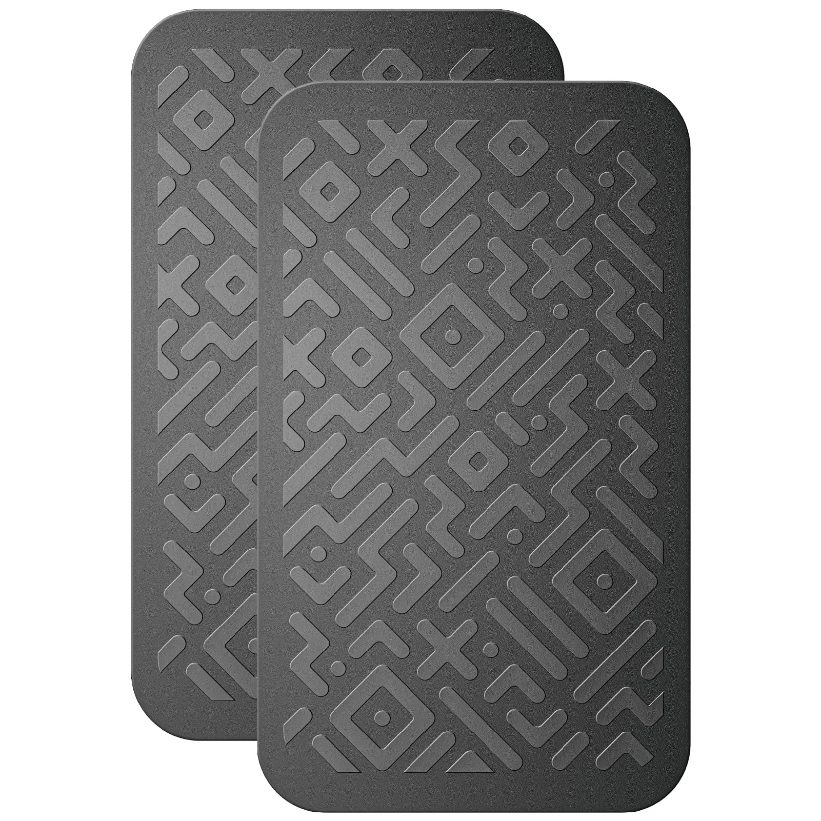 Car Dashboard Non Slip Mat, Brlvget Anti Slip Gel Pad, Multifunctional Fixate Anti Slide Sticky Dash Pad for Radar Detector, Cell Phone, Keys, Glass, Mirrors, GPS, Coins 5.3 x 3.2 inch (2 Pack)