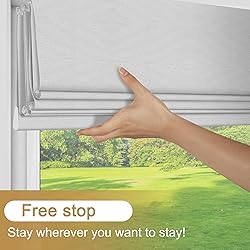 Sulugood No Tools No Drill Cordless Light Filtering